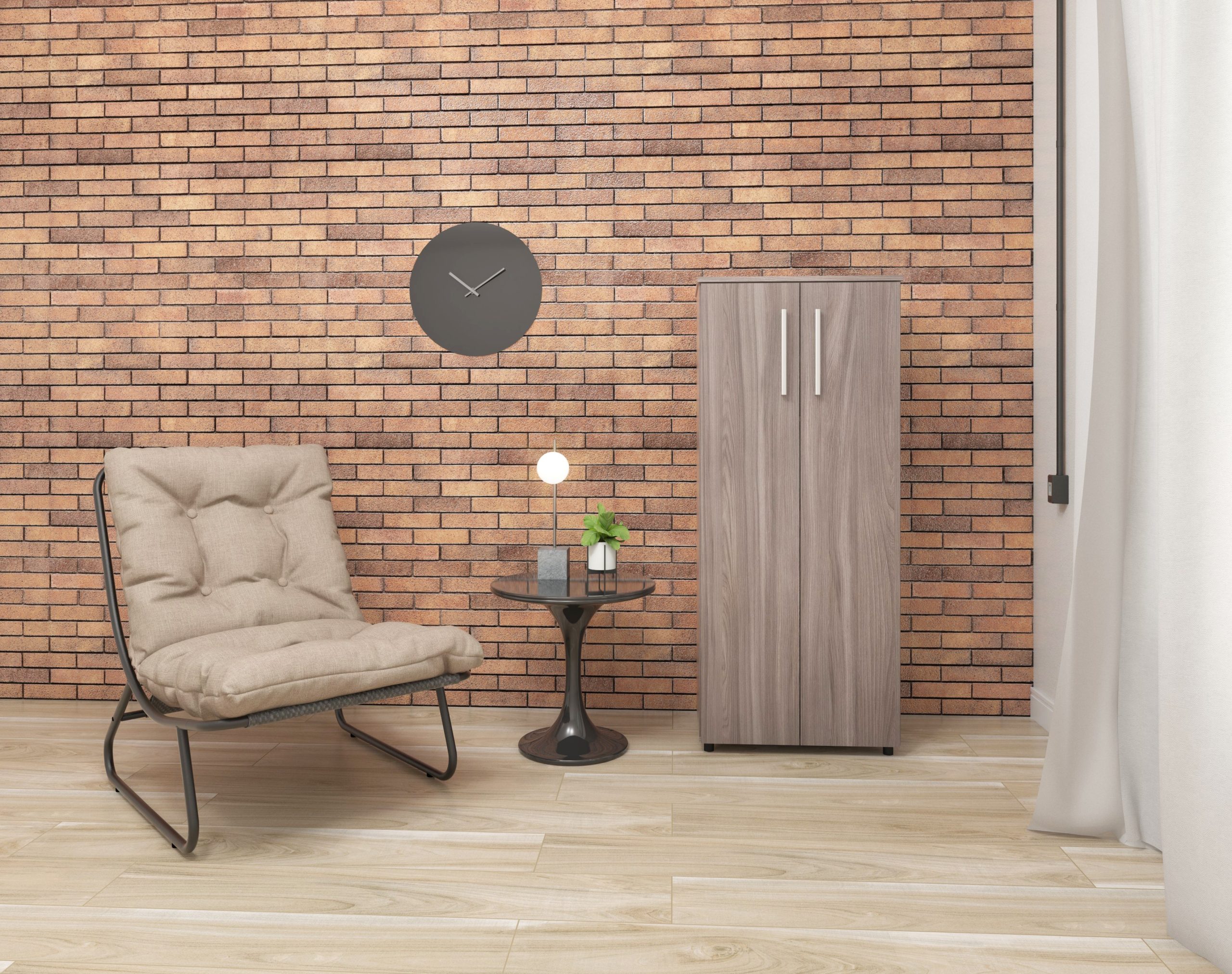 Armário SP 04 Smoked Ambientado